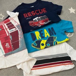 Toddler Boy Short Sleeve Shirts Bundle (5T)